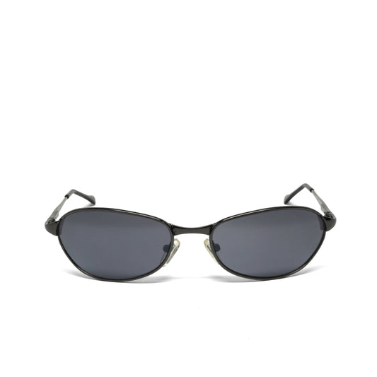 //Style 048// Classic Vintage Late 90s Wire Oval Sunglasses - Grey