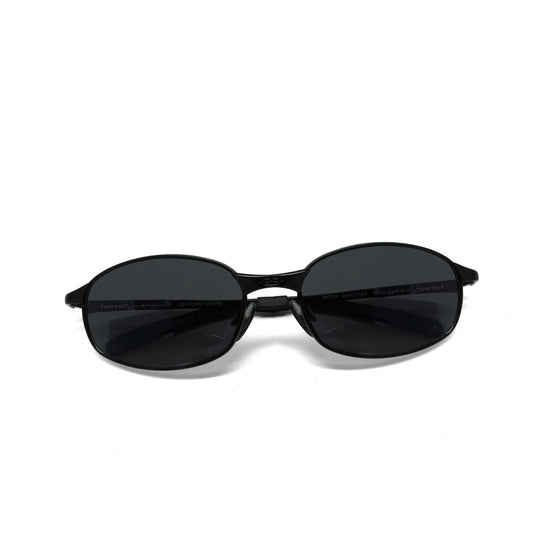 //Style 935// Vintage Standard 1997 Wire Oval Frame Sunglasses - Black
