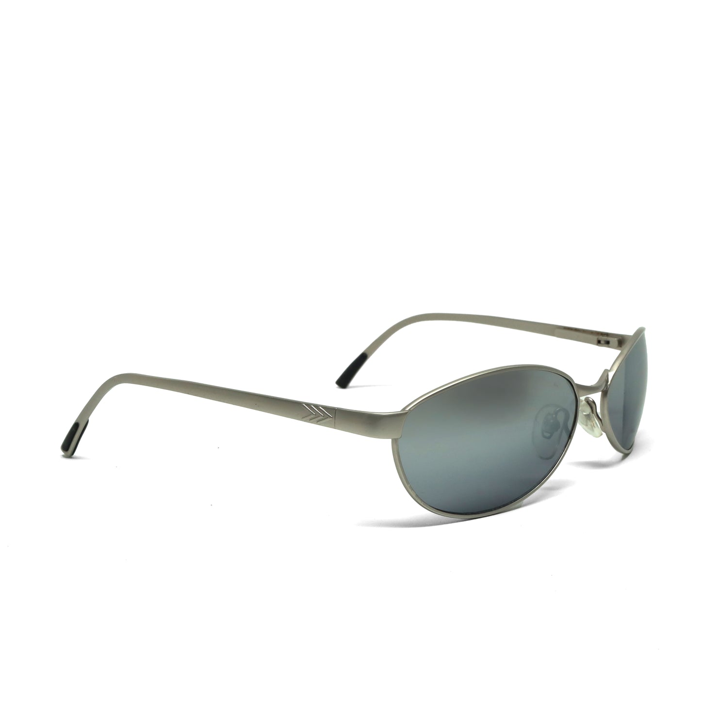//Style 486// Classic Vintage Late 90s Wire Oval Sunglasses - Silver