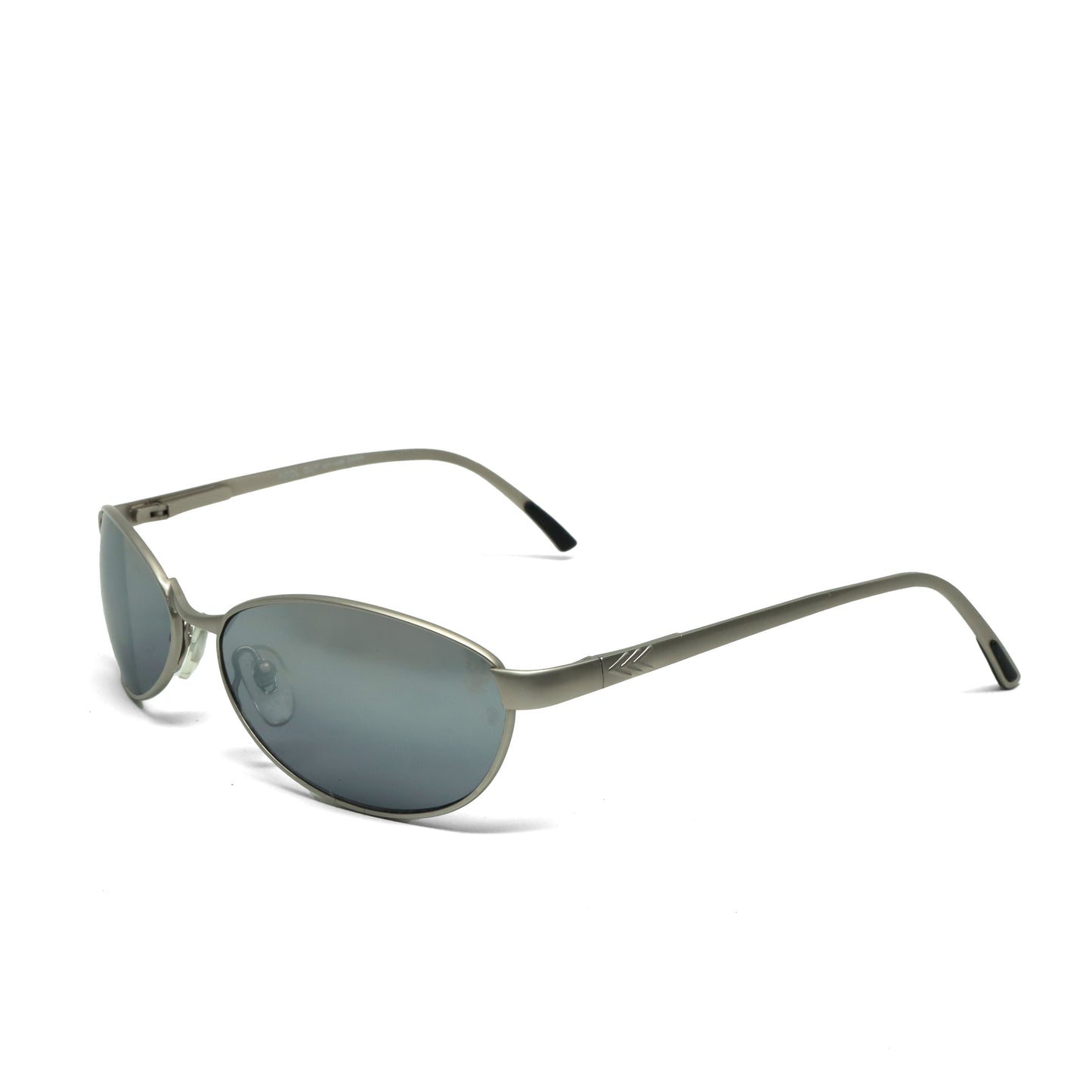 //Style 486// Classic Vintage Late 90s Wire Oval Sunglasses - Silver