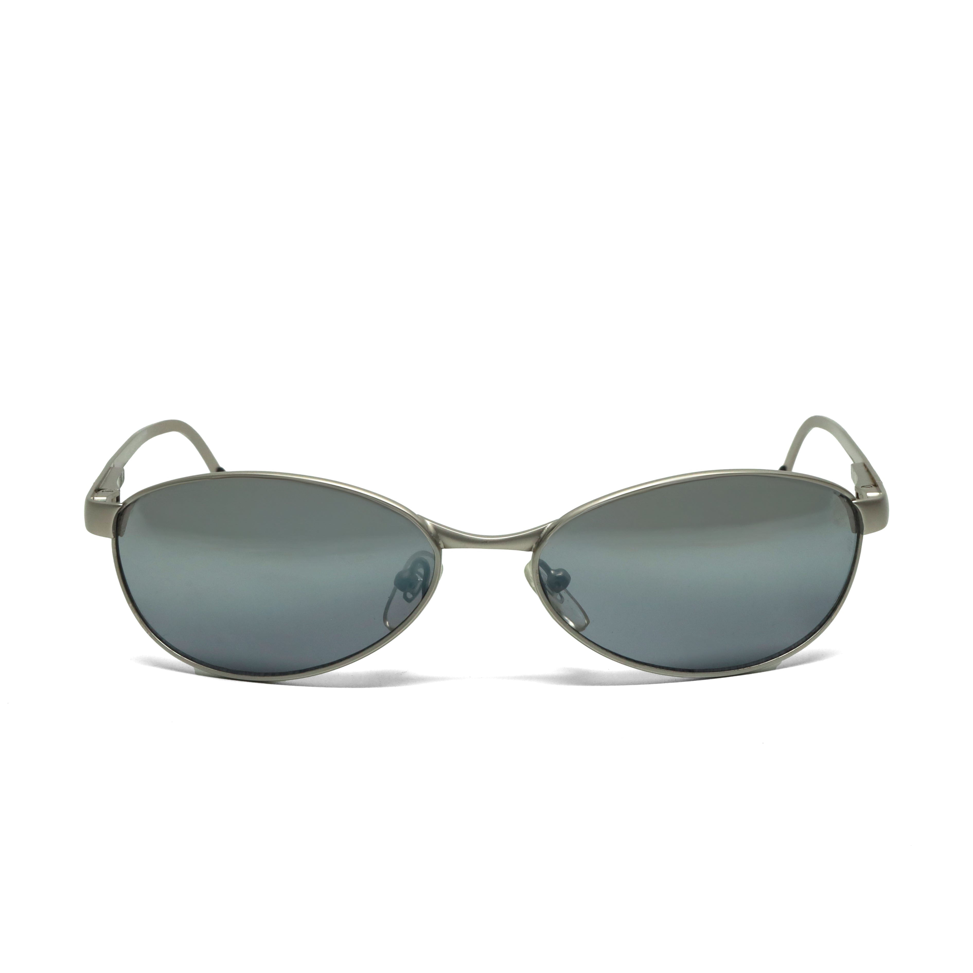 Style 486// Classic Vintage Late 90s Wire Oval Sunglasses - Silver