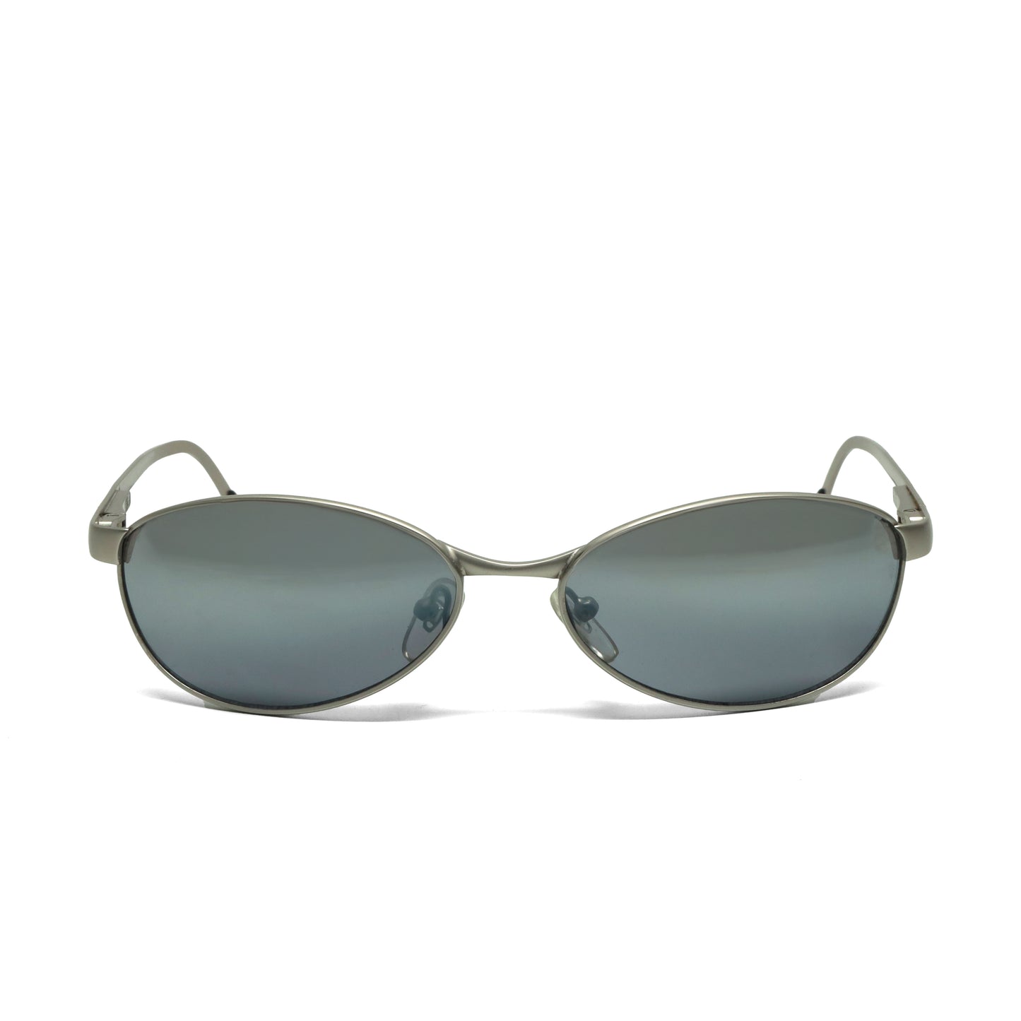 //Style 486// Classic Vintage Late 90s Wire Oval Sunglasses - Silver