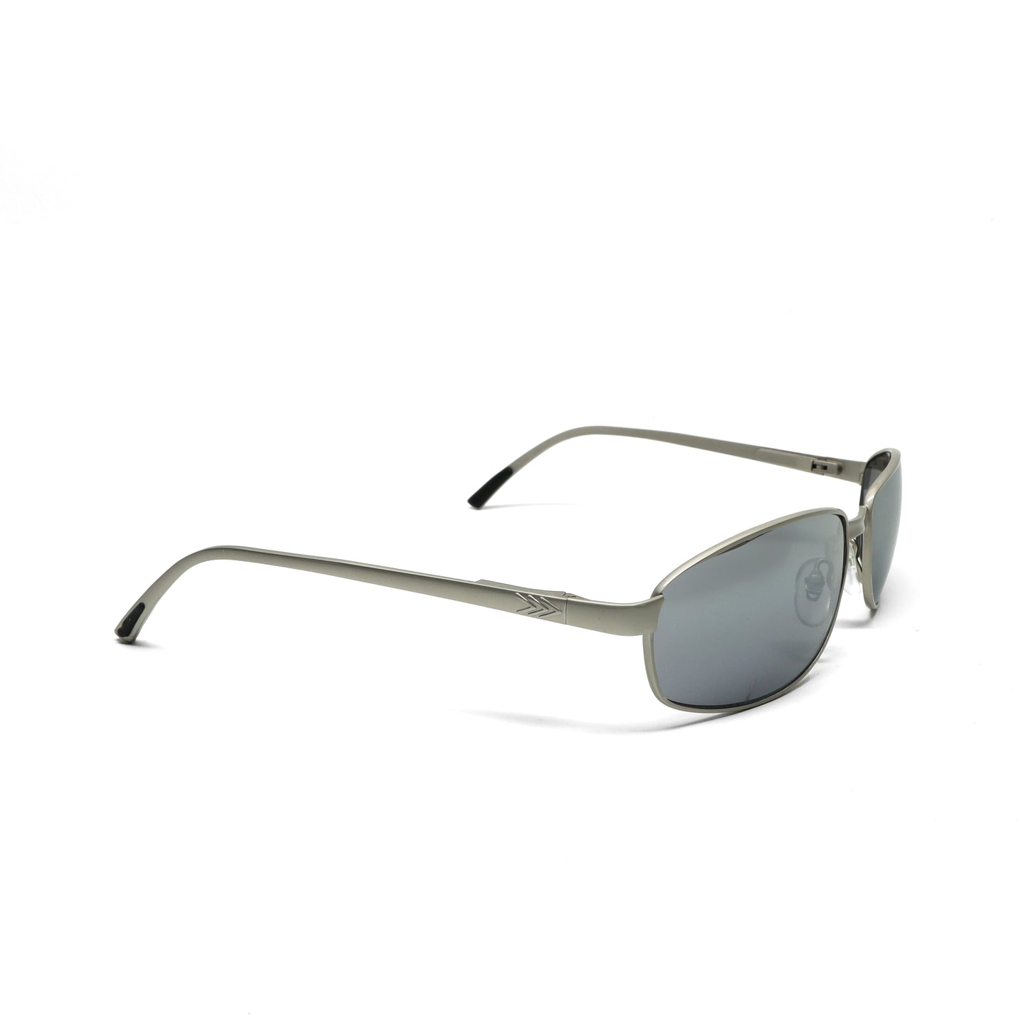 //Style 1485// Vintage 90s Wire Rectangle Sunglasses - Matte Silver