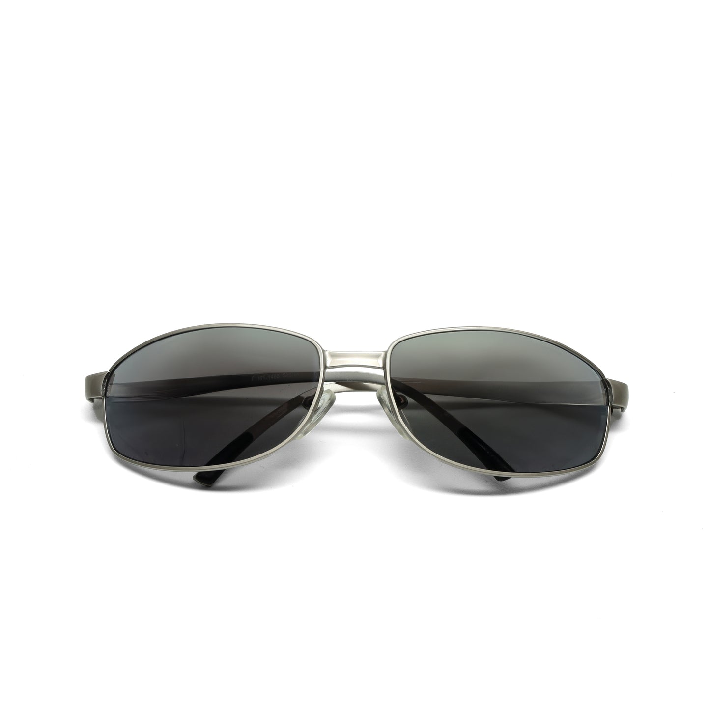 //Style 1485// Vintage 90s Wire Rectangle Sunglasses - Matte Silver