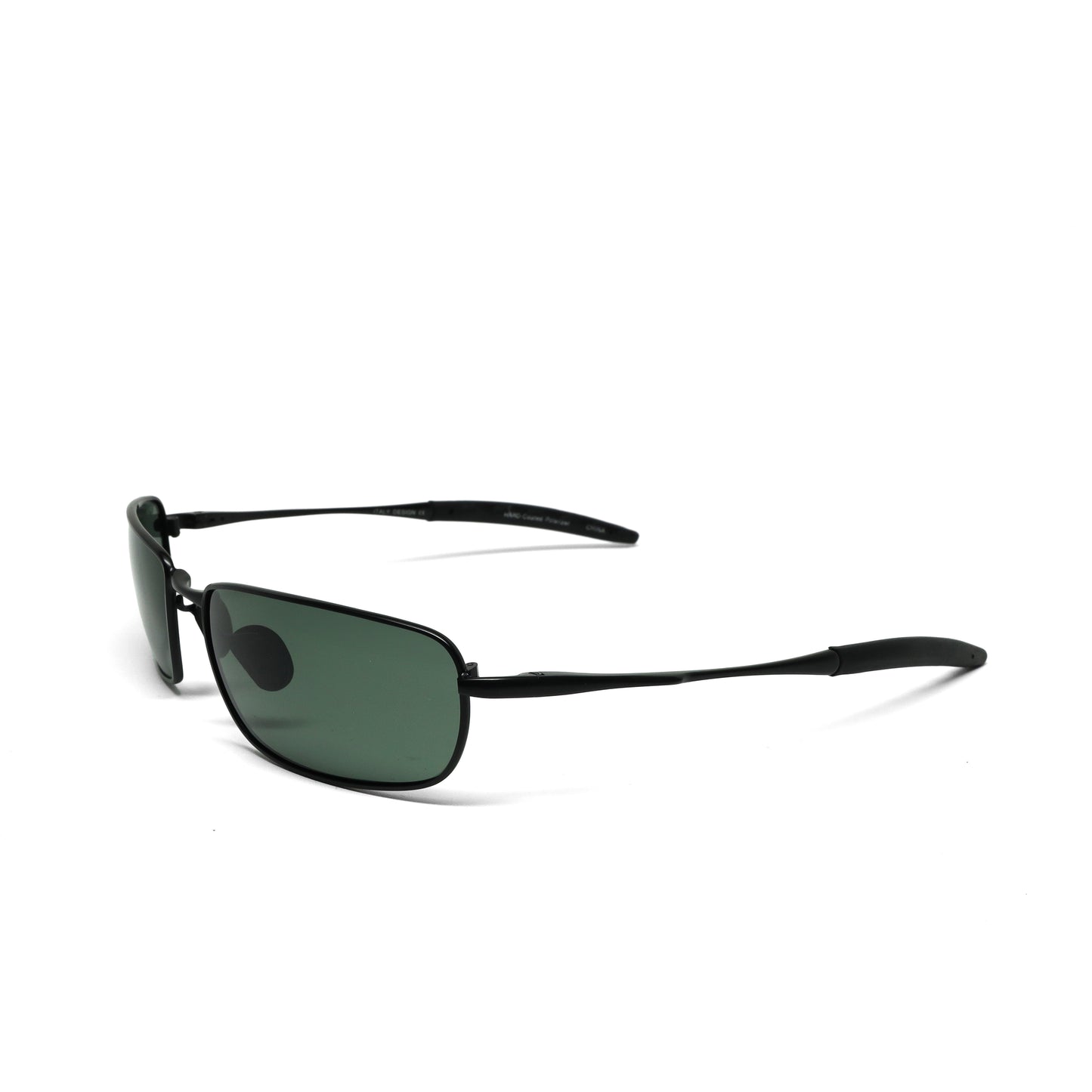 //Style 853// Polarized Vintage 90s Wraparound Wire Sunglasses - Black