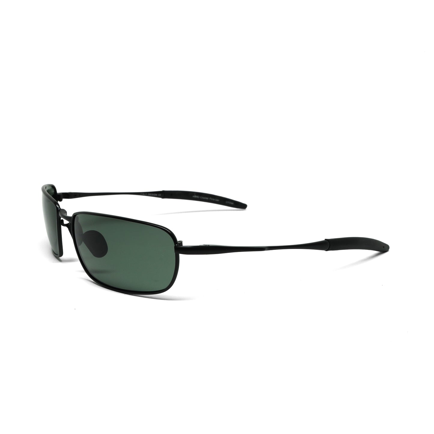 //Style 853// Polarized Vintage 90s Wraparound Wire Sunglasses - Black