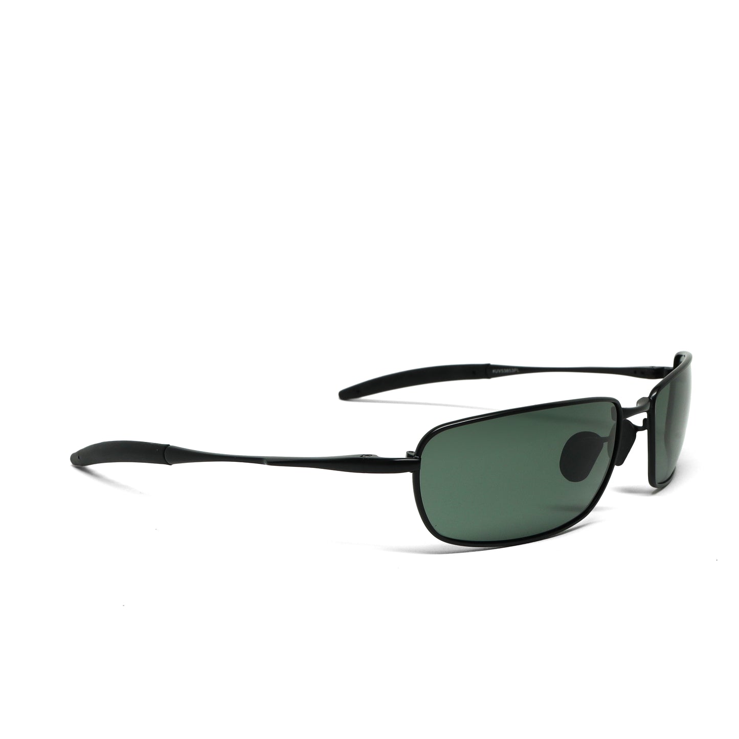 //Style 853// Polarized Vintage 90s Wraparound Wire Sunglasses - Black