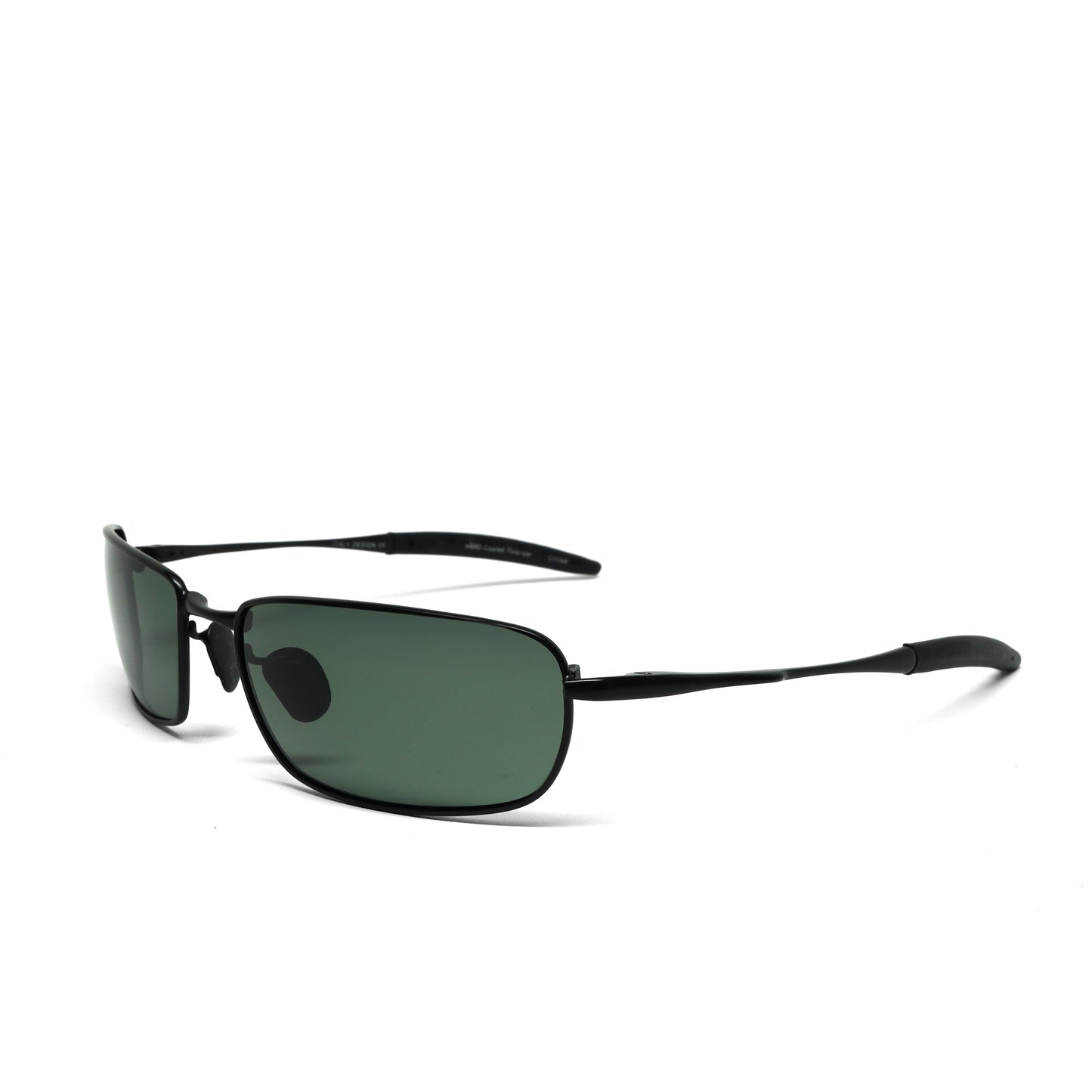 //Style 853// Polarized Vintage 90s Wraparound Wire Sunglasses - Black