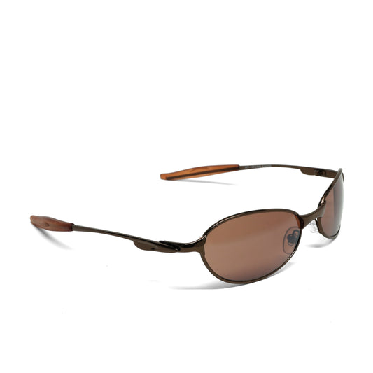 //Style 1952// Authentic Vintage Late 90s Bronze Brown Oval Sunglasses