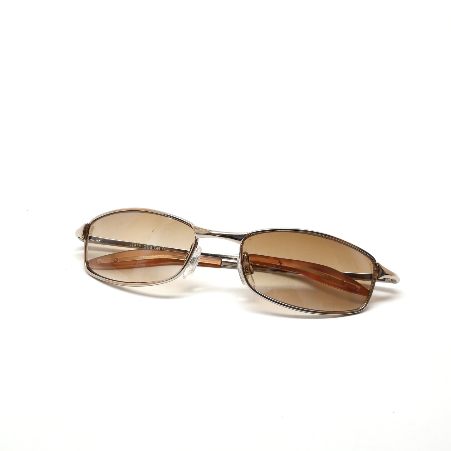 Deluxe Classic Vintage 90s Wire Frame Deadstock Sunglasses - Brown