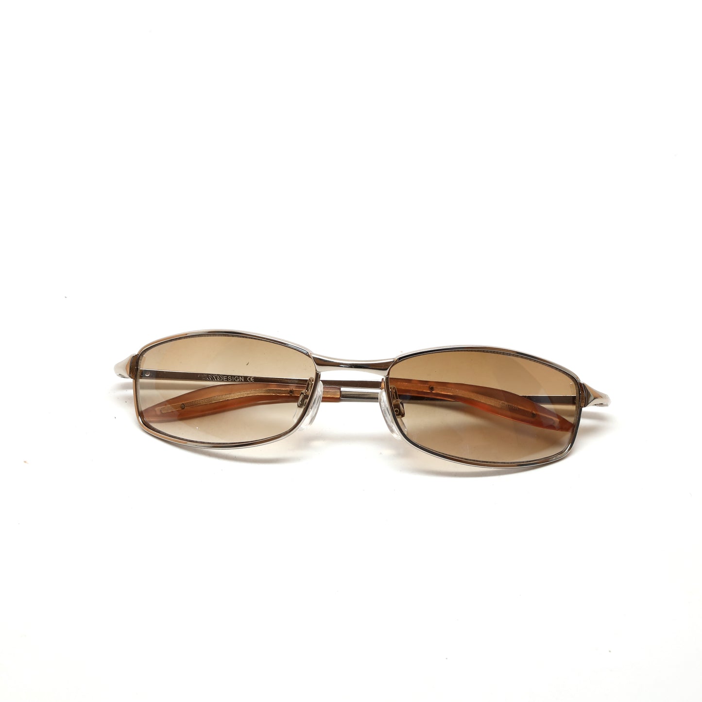 Deluxe Classic Vintage 90s Wire Frame Deadstock Sunglasses - Brown