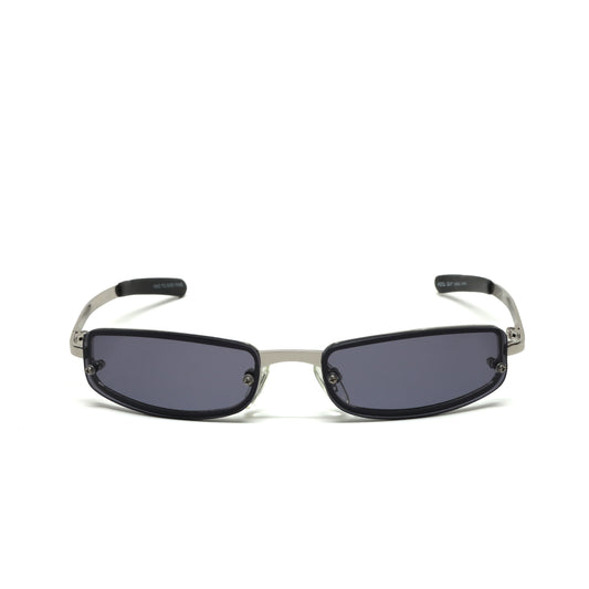 //Style M1349// Vintage Geometric Oval Wire Frame Sunglasses - Black