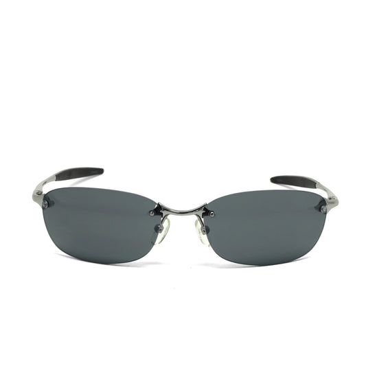//Style 2569// True Vintage 90s Narrow Wraparound Sunglasses - Grey
