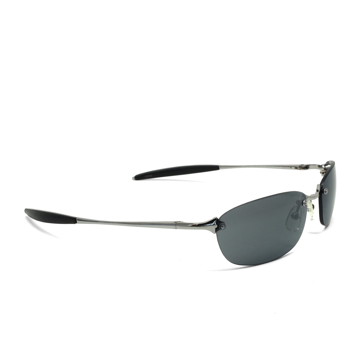 //Style 2569// True Vintage 90s Narrow Wraparound Sunglasses - Grey