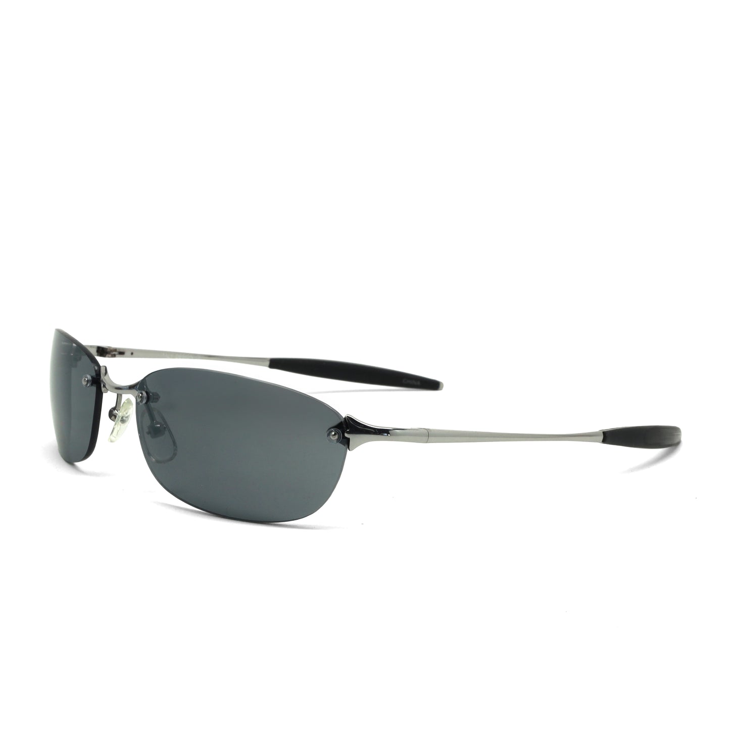 //Style 2569// True Vintage 90s Narrow Wraparound Sunglasses - Grey
