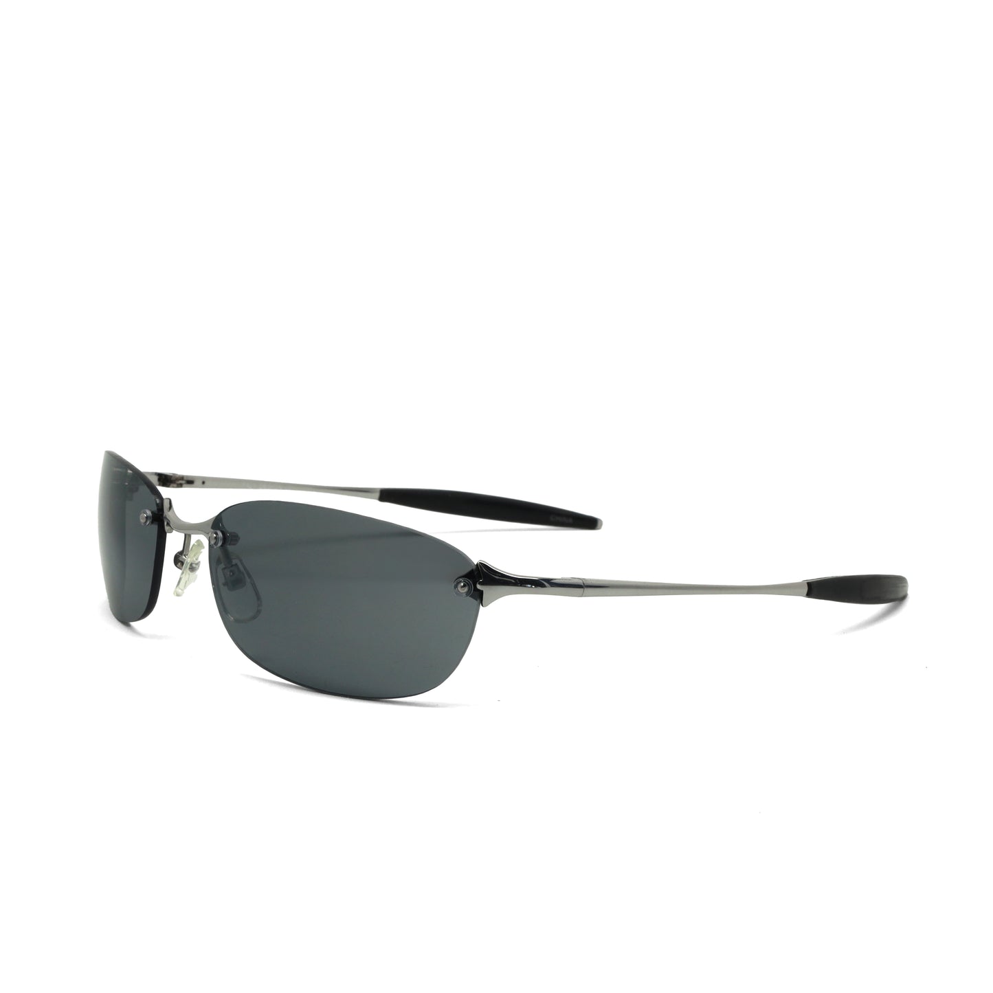 //Style 2569// True Vintage 90s Narrow Wraparound Sunglasses - Grey