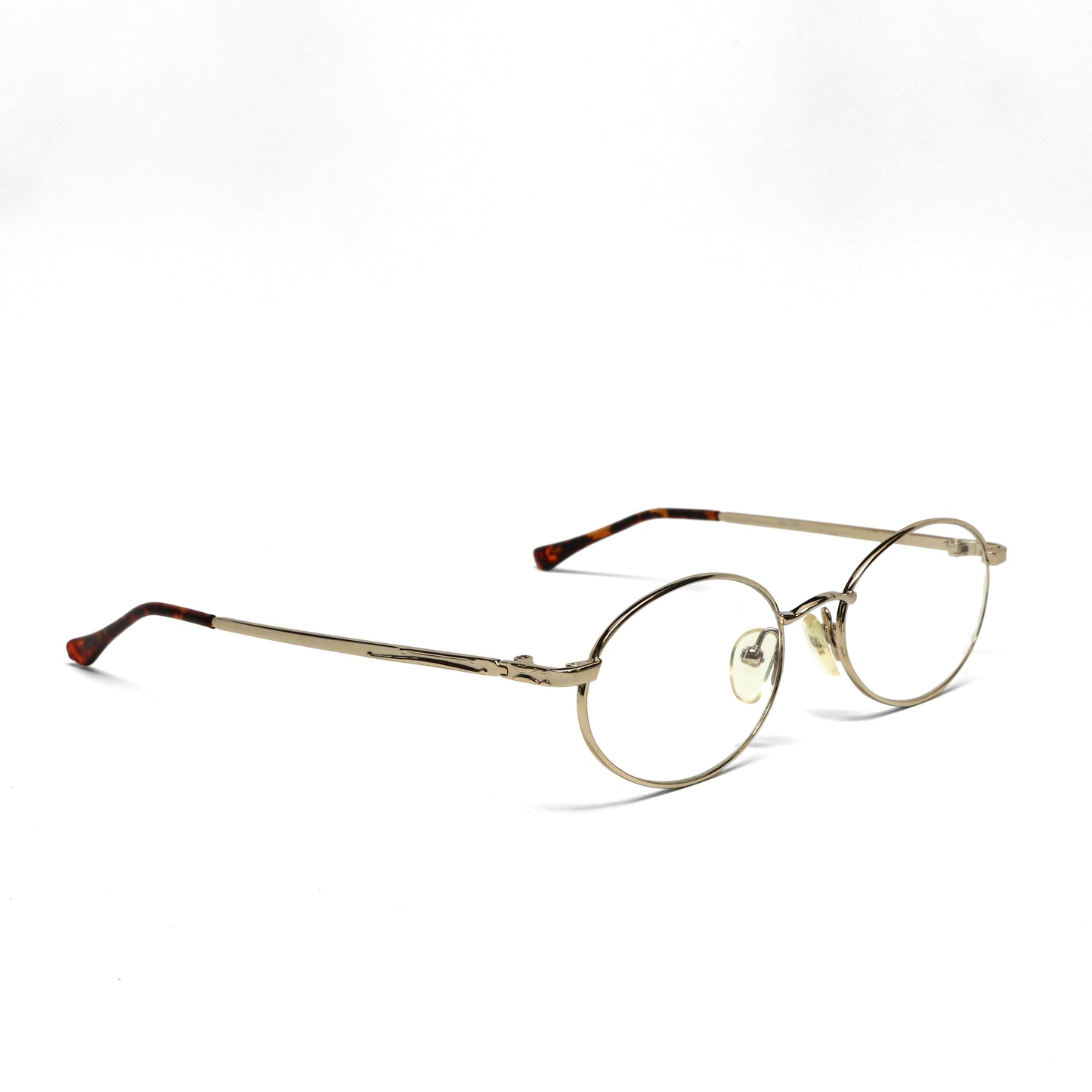 //Specs 154// Vintage 90s Classic Gold Wire Oval Spectacles