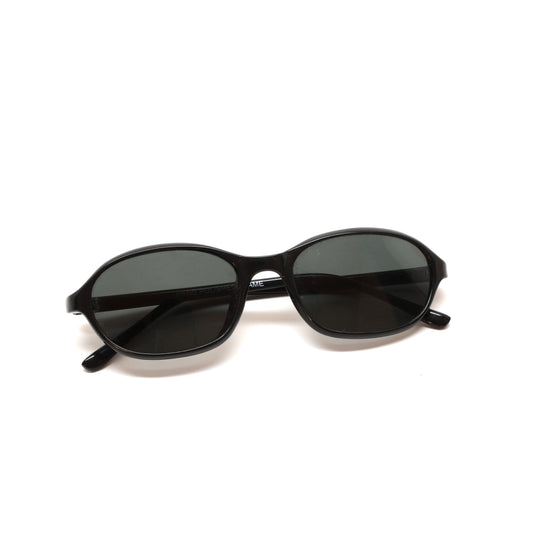 //Style 41// Vintage Standard 90s Oval Frame Sunglasses - Black