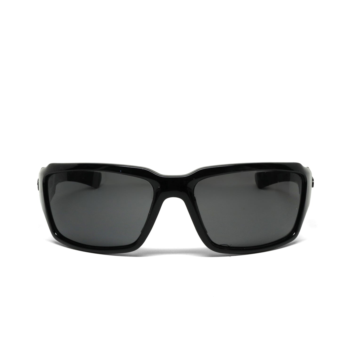 //Concept 1// Classic Oversized Deadstock Studded Wraparound Sunglasses - Black