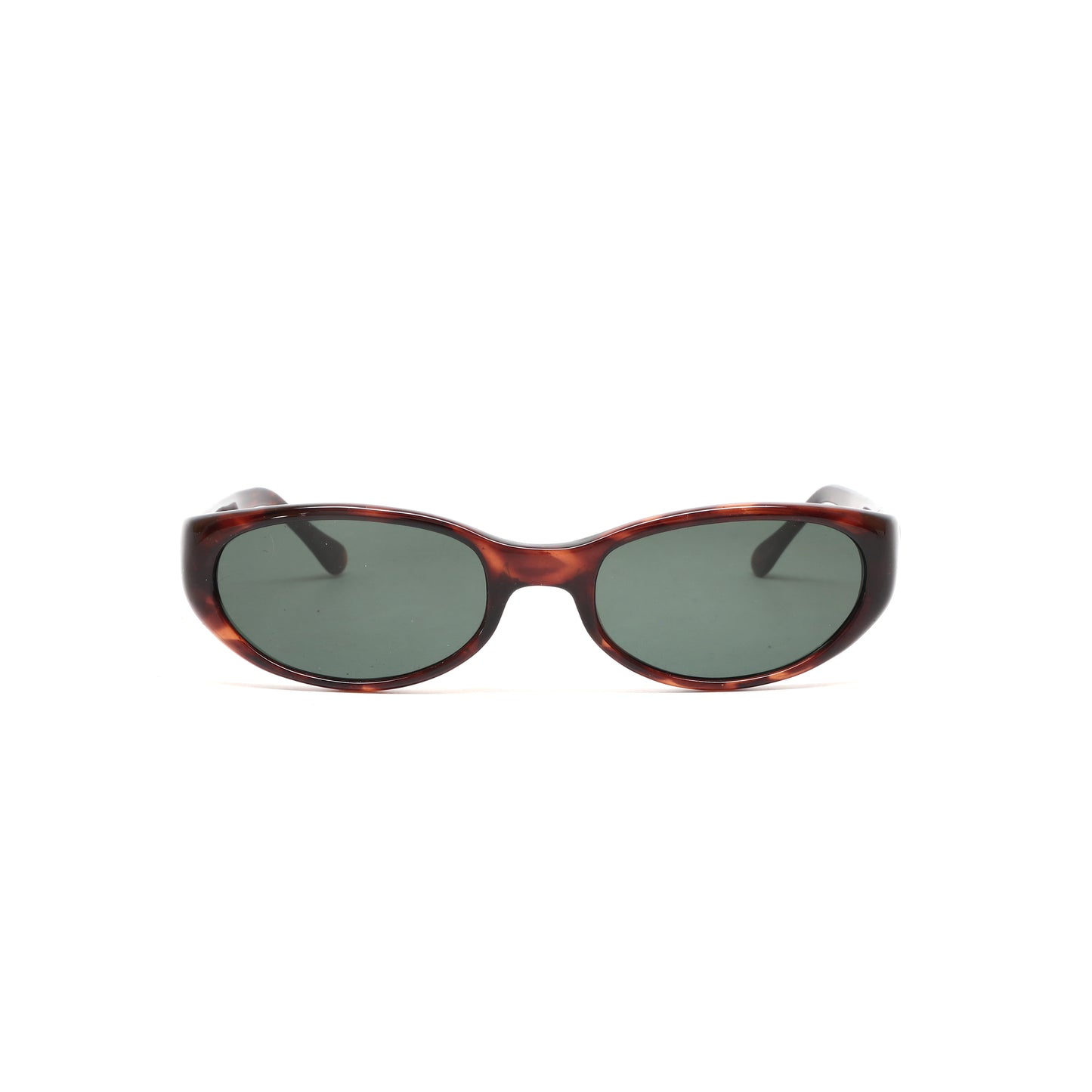 Vintage 90s Elaine Mod Oval Shaped Sunglasses - Tortoise