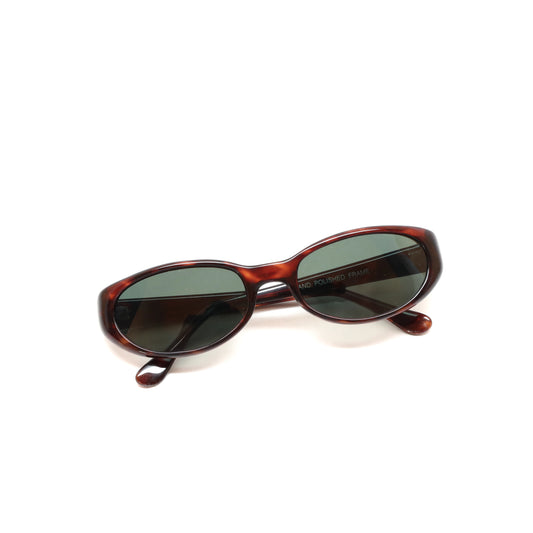 //Style 27// 90s Elaine Mod Oval Shaped Sunglasses - Tortoise