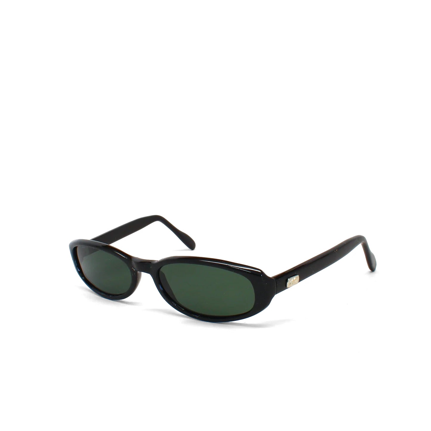 Vintage Small Size 90s Deadstock Jane Original Oval Sunglasses - Black
