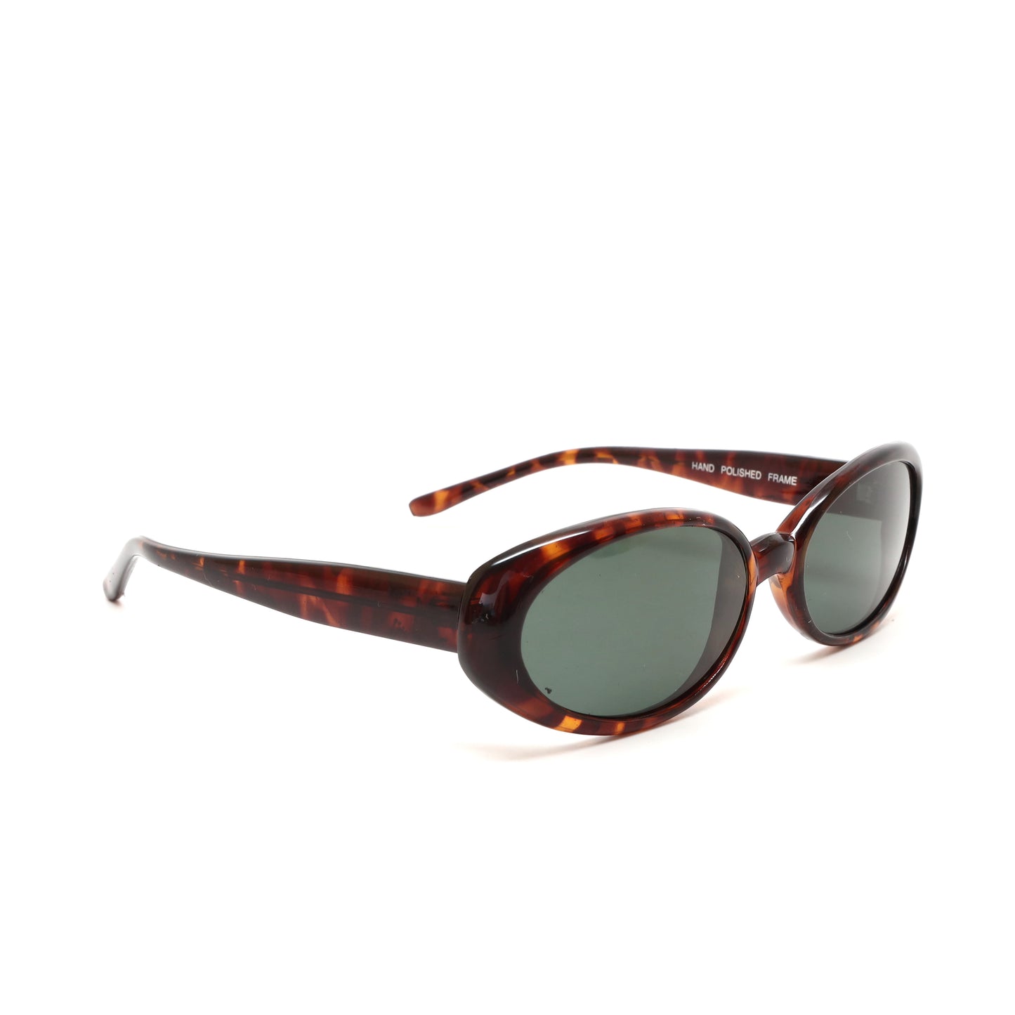 Vintage Standard Size 90s Mod Jane Oval Sunglasses - Tortoise