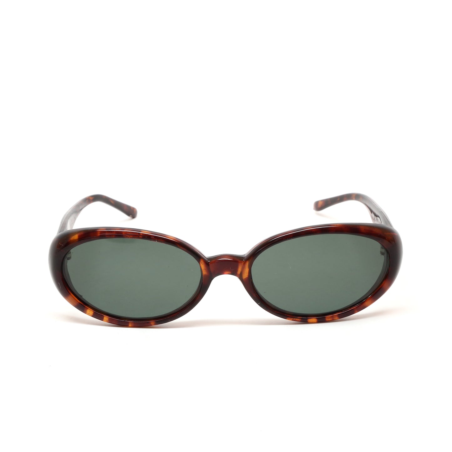 Vintage Standard Size 90s Mod Jane Oval Sunglasses - Tortoise