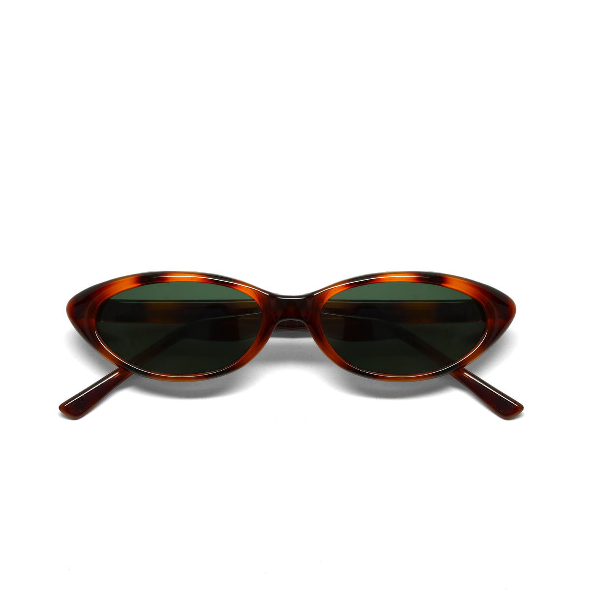 //Style 19// Vintage Small Size Benatar Triangle Sunglasses - Brown