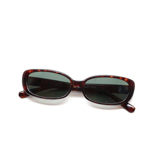 Vintage Small Sized Rectangle Original Sunglasses - Tortoise