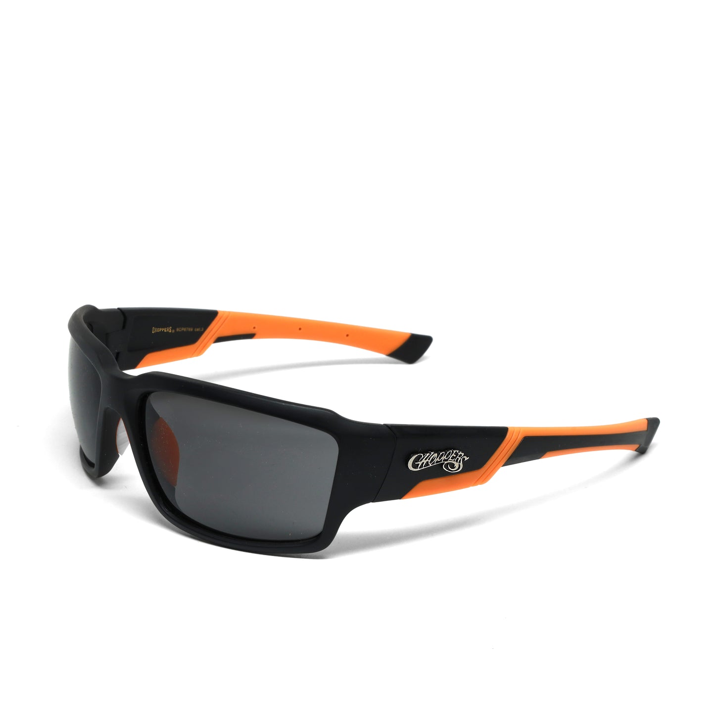 //Concept 1// Classic Oversized Deadstock Studded Wraparound Sunglasses - Black/Yellow