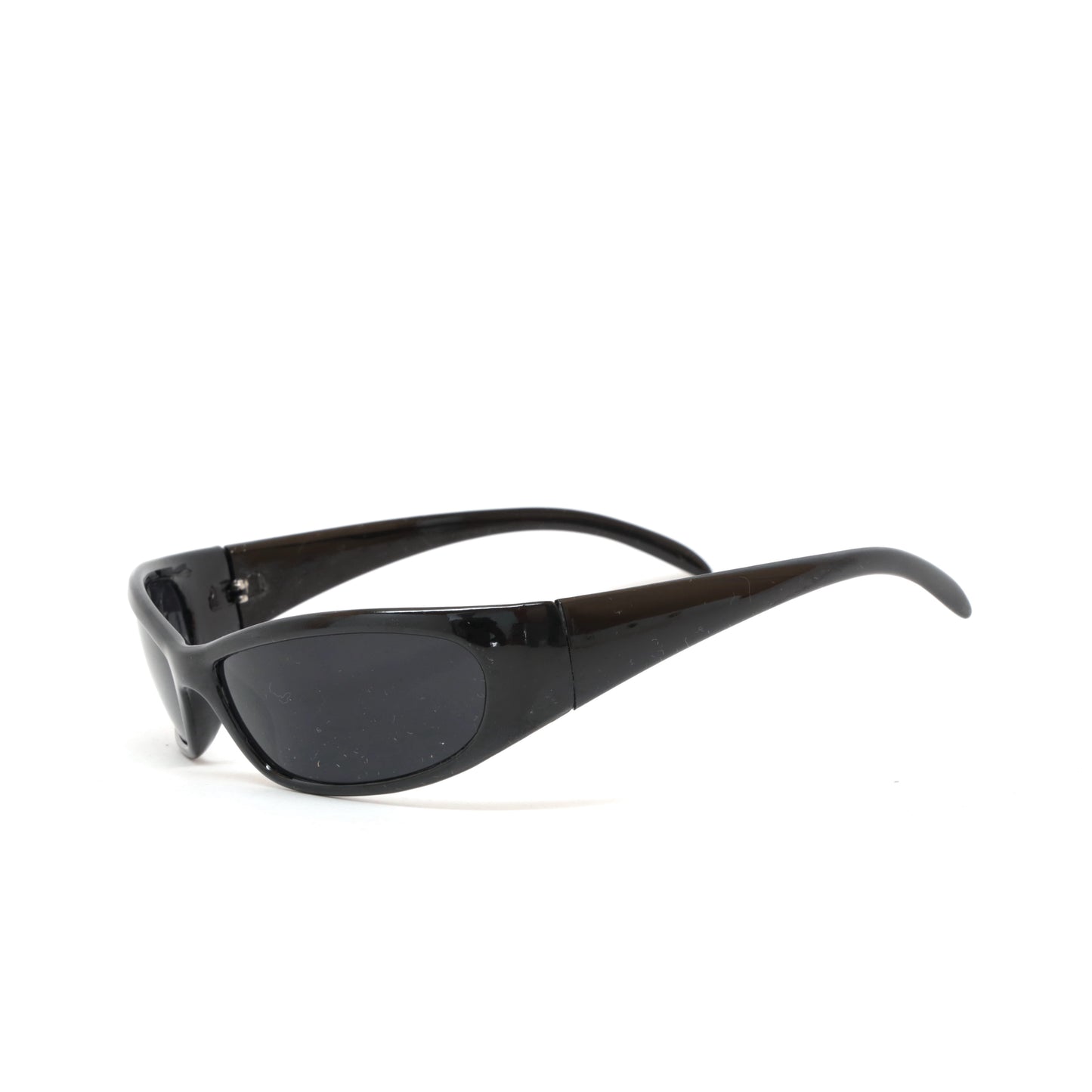 Prototype 5 Pilot Style Deadstock Wraparound Visor Sunglasses - Black
