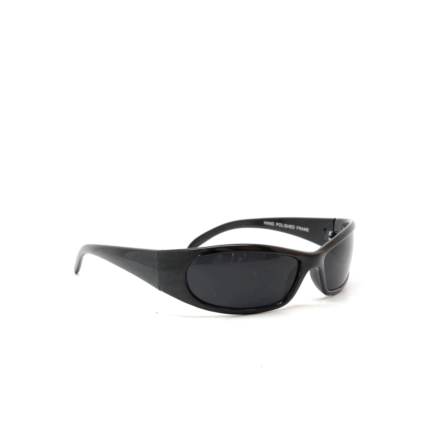 Prototype 5 Pilot Style Deadstock Wraparound Visor Sunglasses - Black
