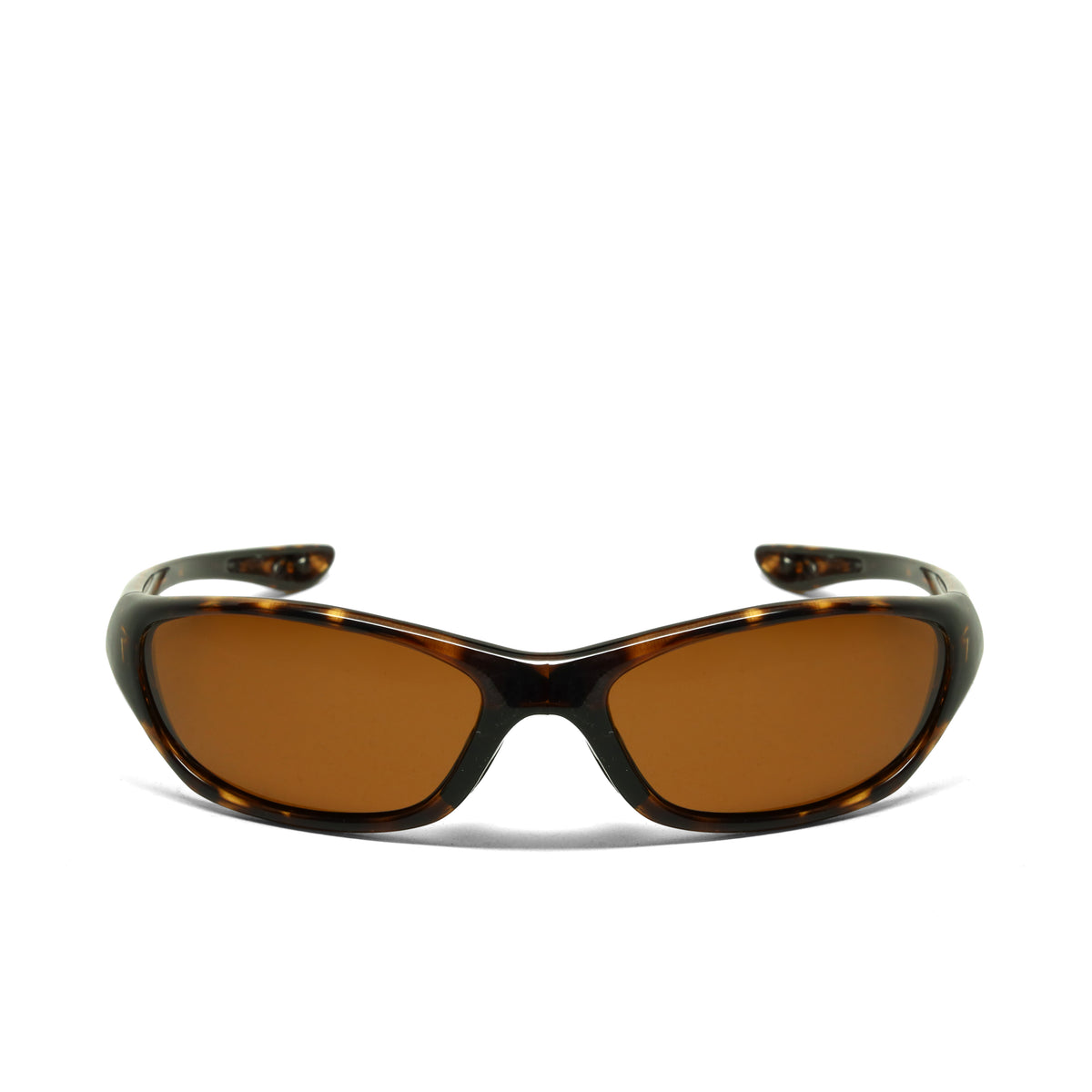 /Prototype 4F/ POLARIZED Y2K Pilot Style Wraparound Visor Sunglasses - Tortoise