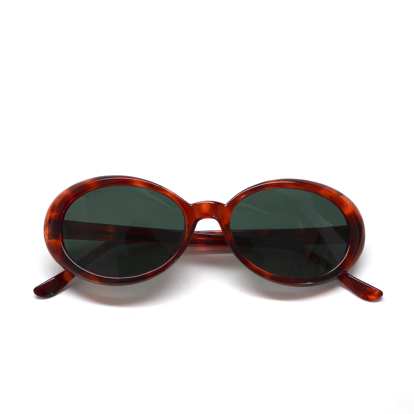 Vintage Standard Size 90s Mod Original Hermosa Oval Sunglasses - Tortoise
