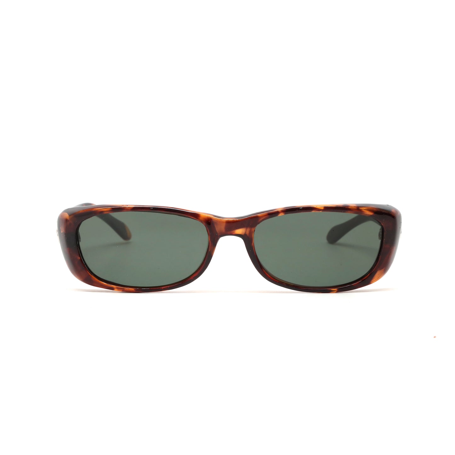 Vintage Small Sized 90s Mod Rectangle Sunglasses - Dark Tortoise