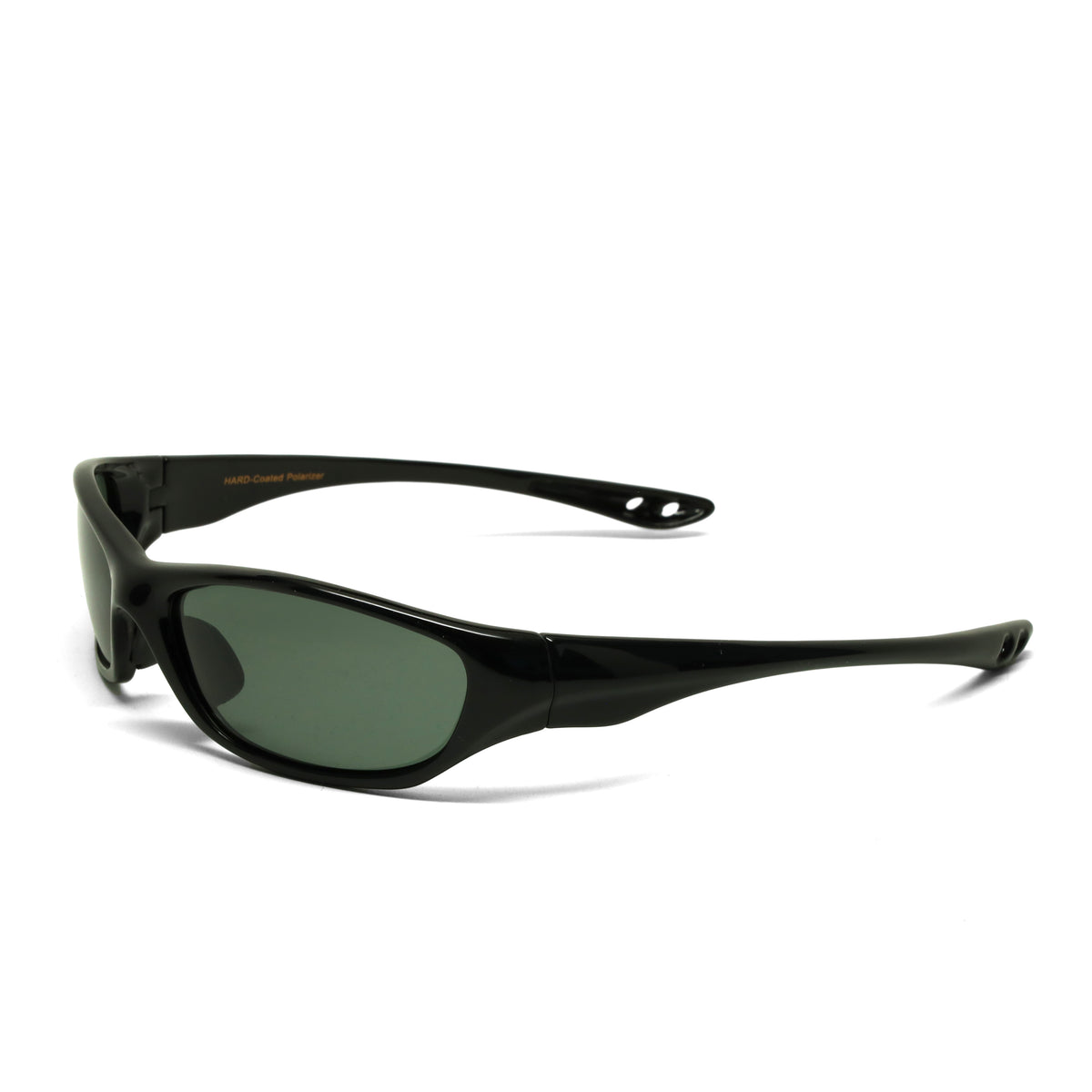 /Prototype 4F/ POLARIZED Y2K Pilot Style Wraparound Visor Sunglasses - Black