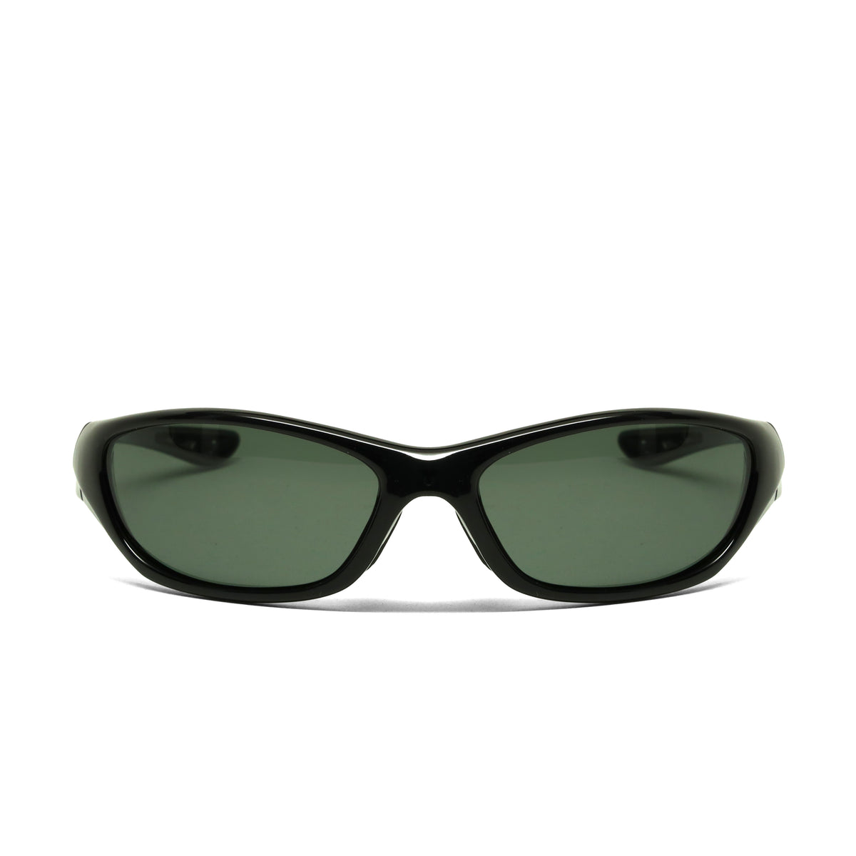 /Prototype 4F/ POLARIZED Y2K Pilot Style Wraparound Visor Sunglasses - Black