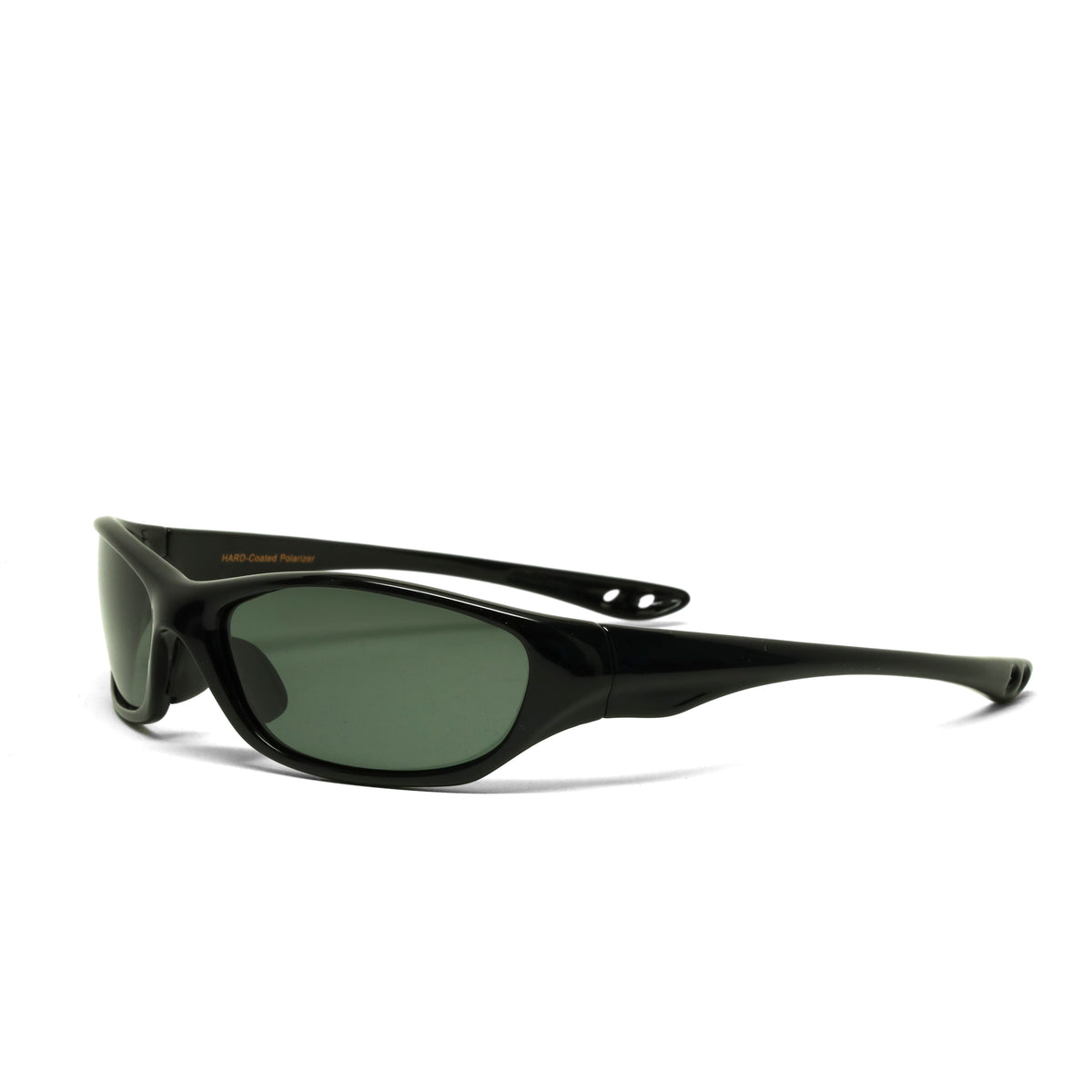 /Prototype 4F/ POLARIZED Y2K Pilot Style Wraparound Visor Sunglasses - Black
