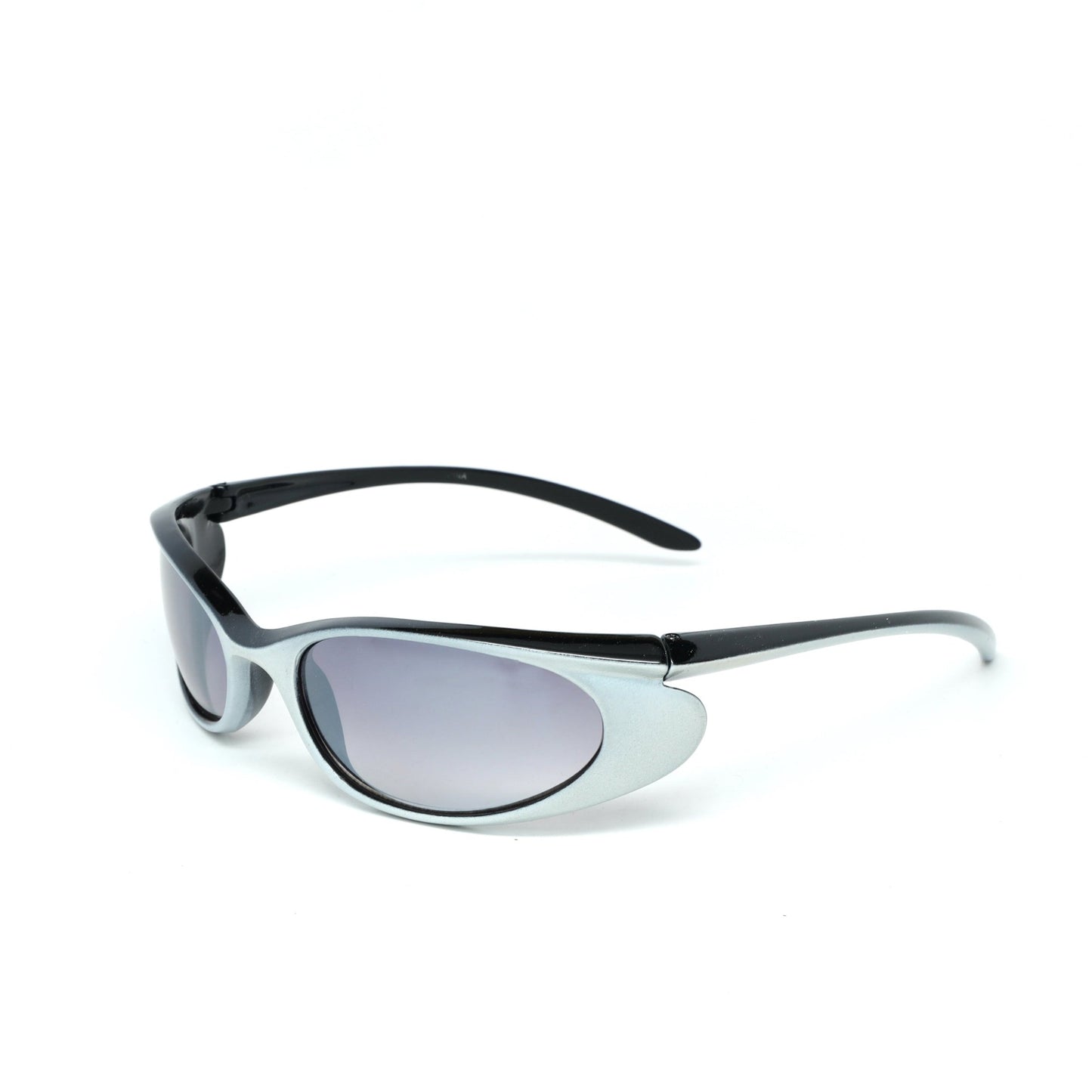 Prototype 2 Classic Hue Dual Colored Visor Sunglasses - Grey/Black