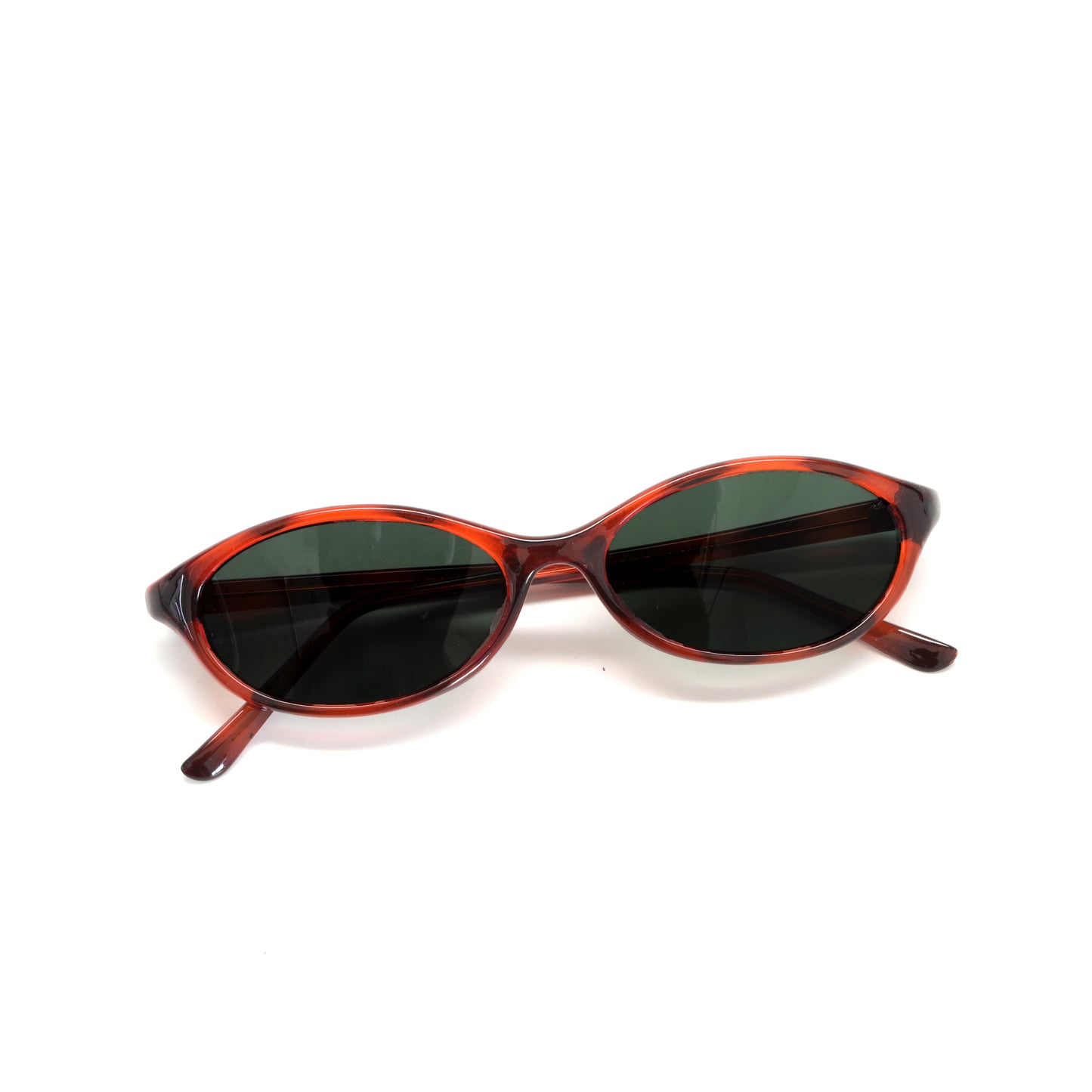 Vintage Small Size 90s/Y2k Bella Oval Frame Sunglasses - Red