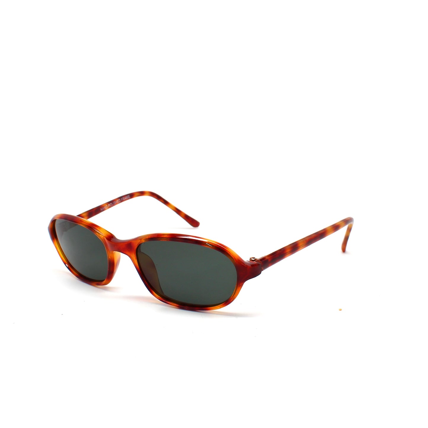 Vintage Standard Size 90s Deadstock Oval Frame Sunglasses - Brown
