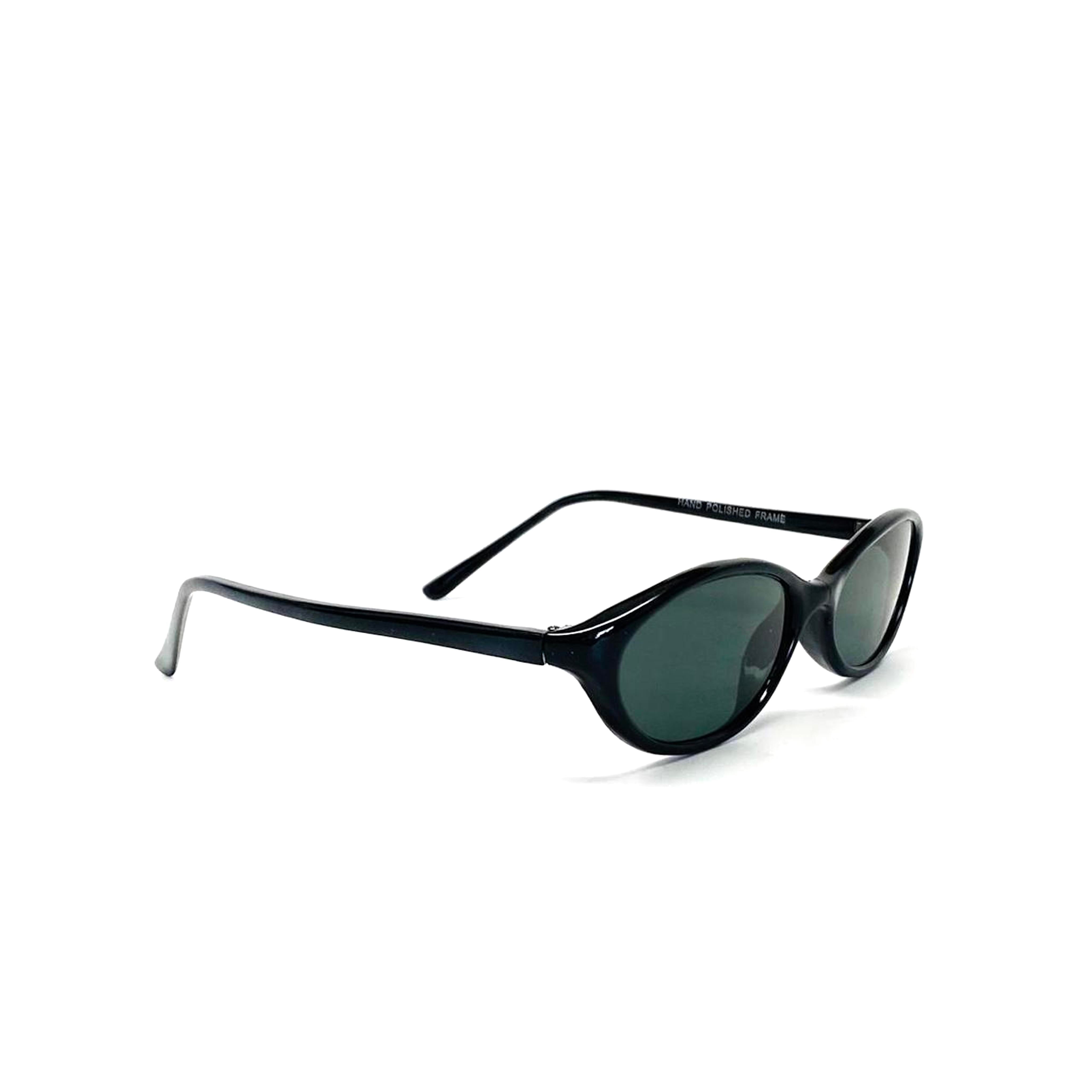 Black oval hot sale sunglasses 90s