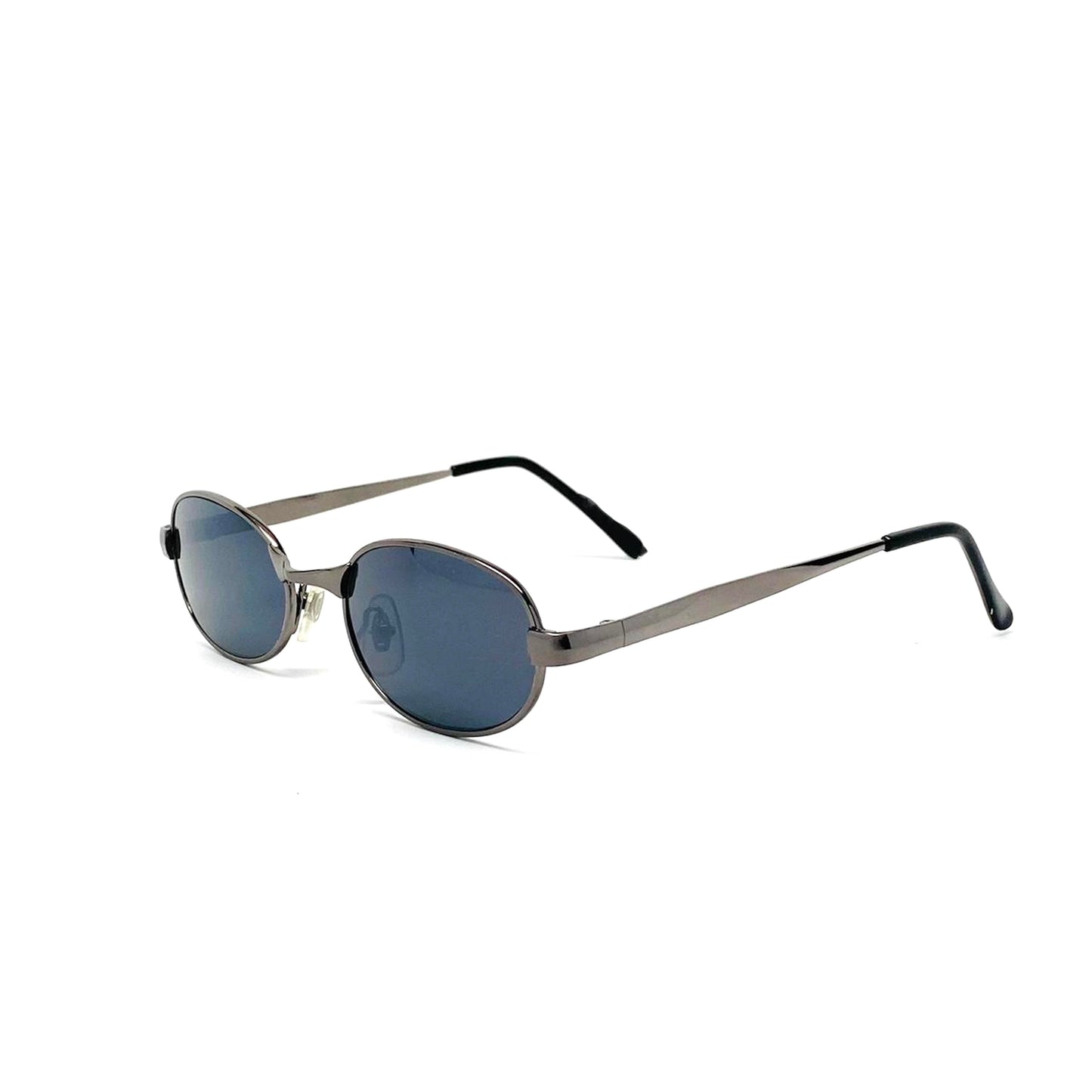 Vintage Small 90s Santa Fe Oval Sunglasses - Grey