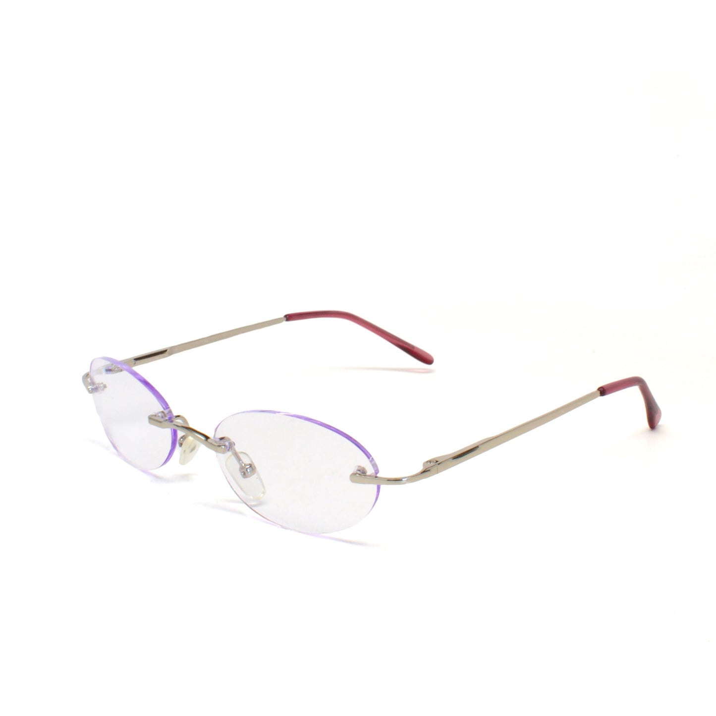 Vintage Small Size 2001 Light Tinted Non Framed Sunglasses - Purple