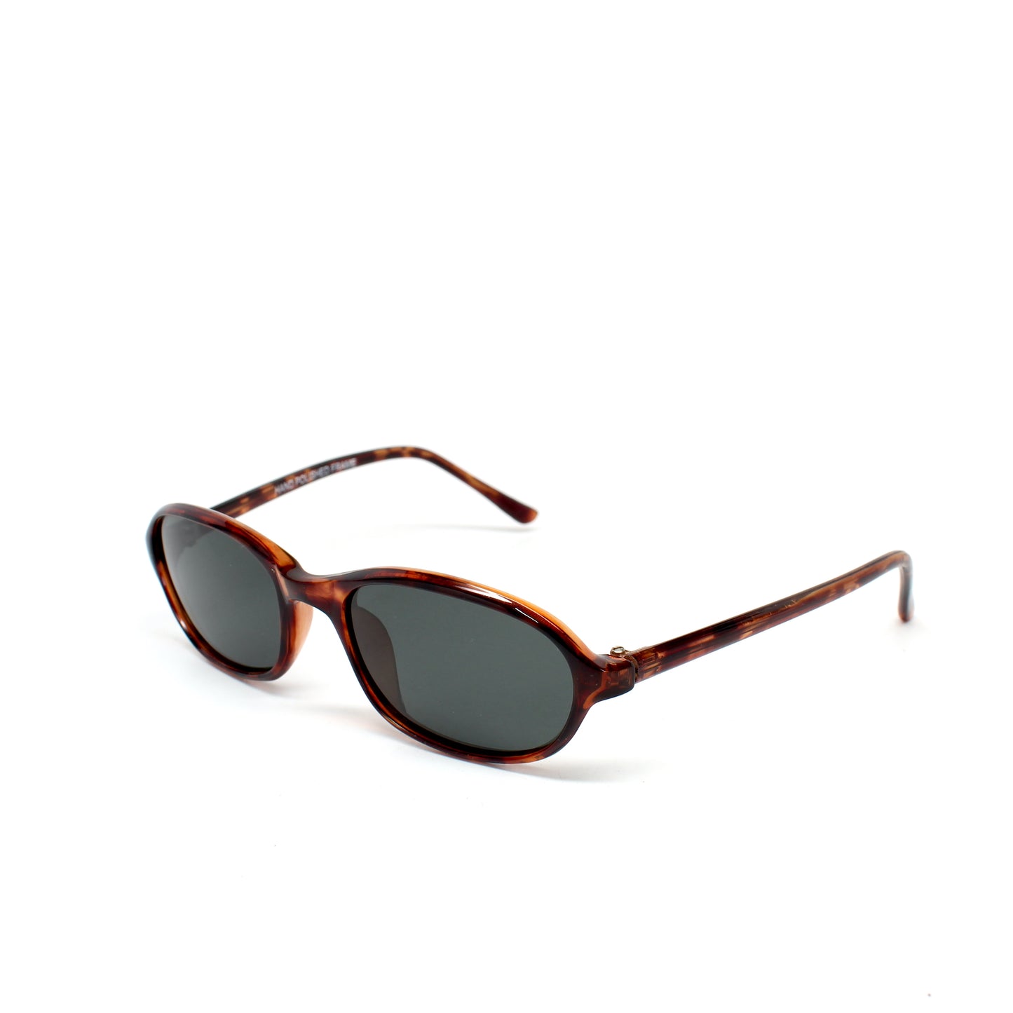 Vintage Standard Size 90s Deadstock Oval Frame Sunglasses - Tortoise