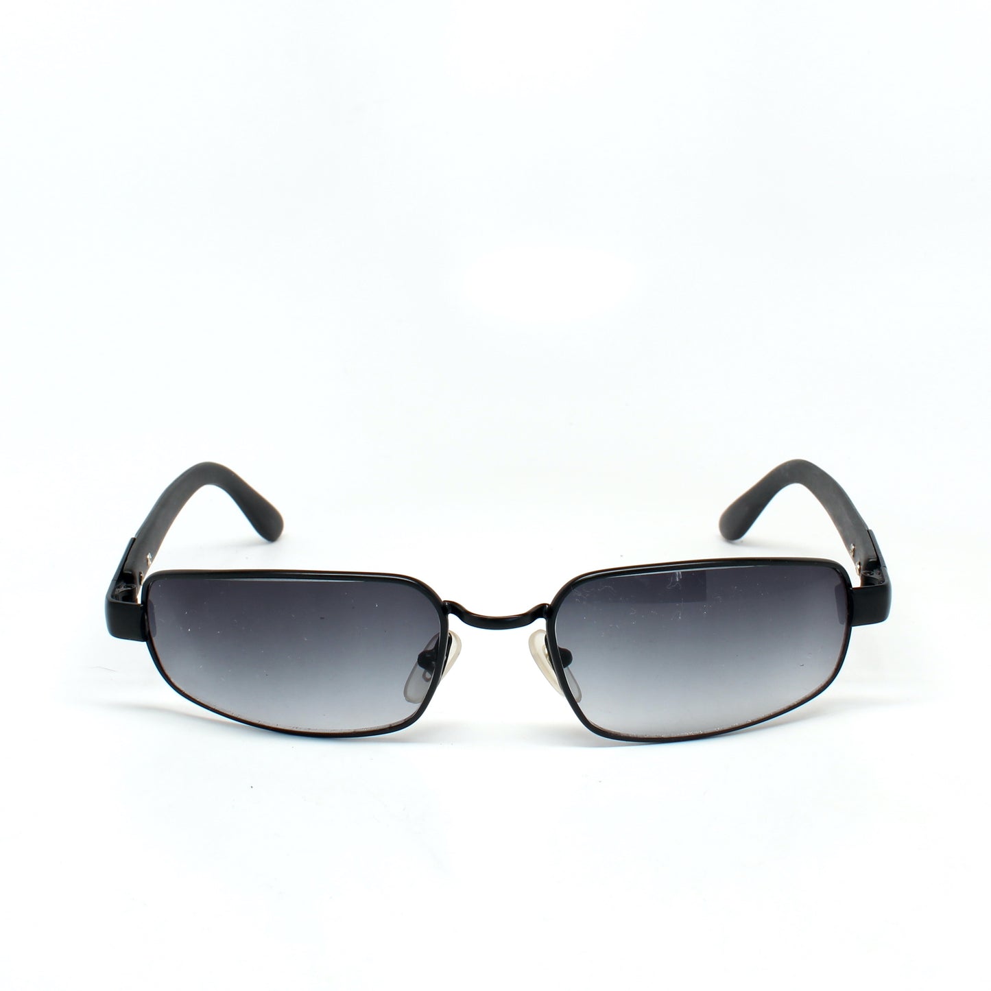 Vintage MINI Small Size 1996 Neo Rectangle Wire Frame Sunglasses - Black