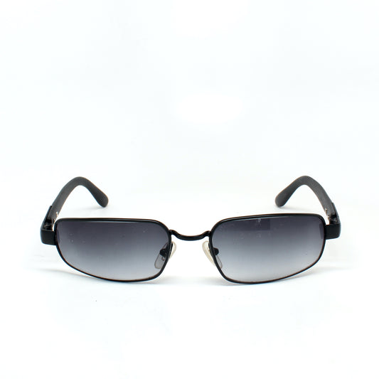 Vintage MINI Small Size 1996 Neo Rectangle Wire Frame Sunglasses - Black