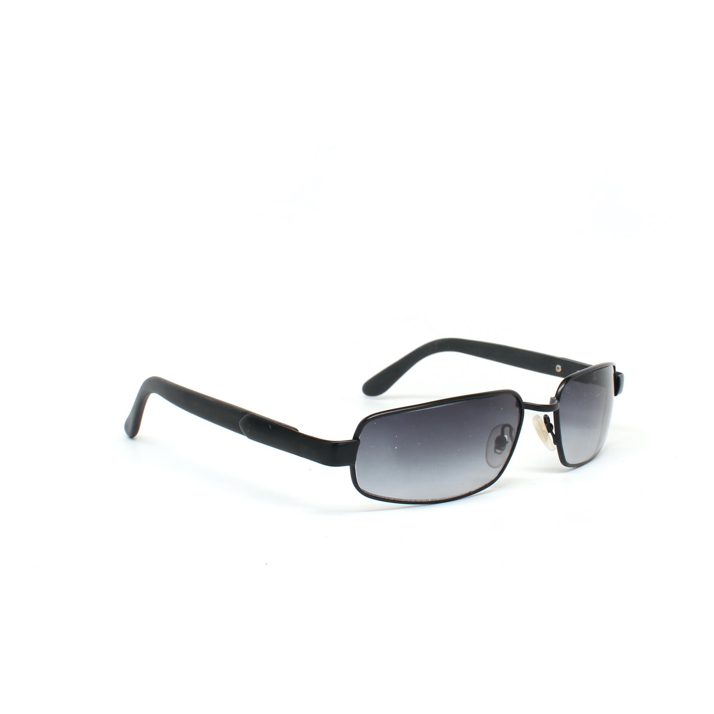 Vintage MINI Small Size 1996 Neo Rectangle Wire Frame Sunglasses - Black