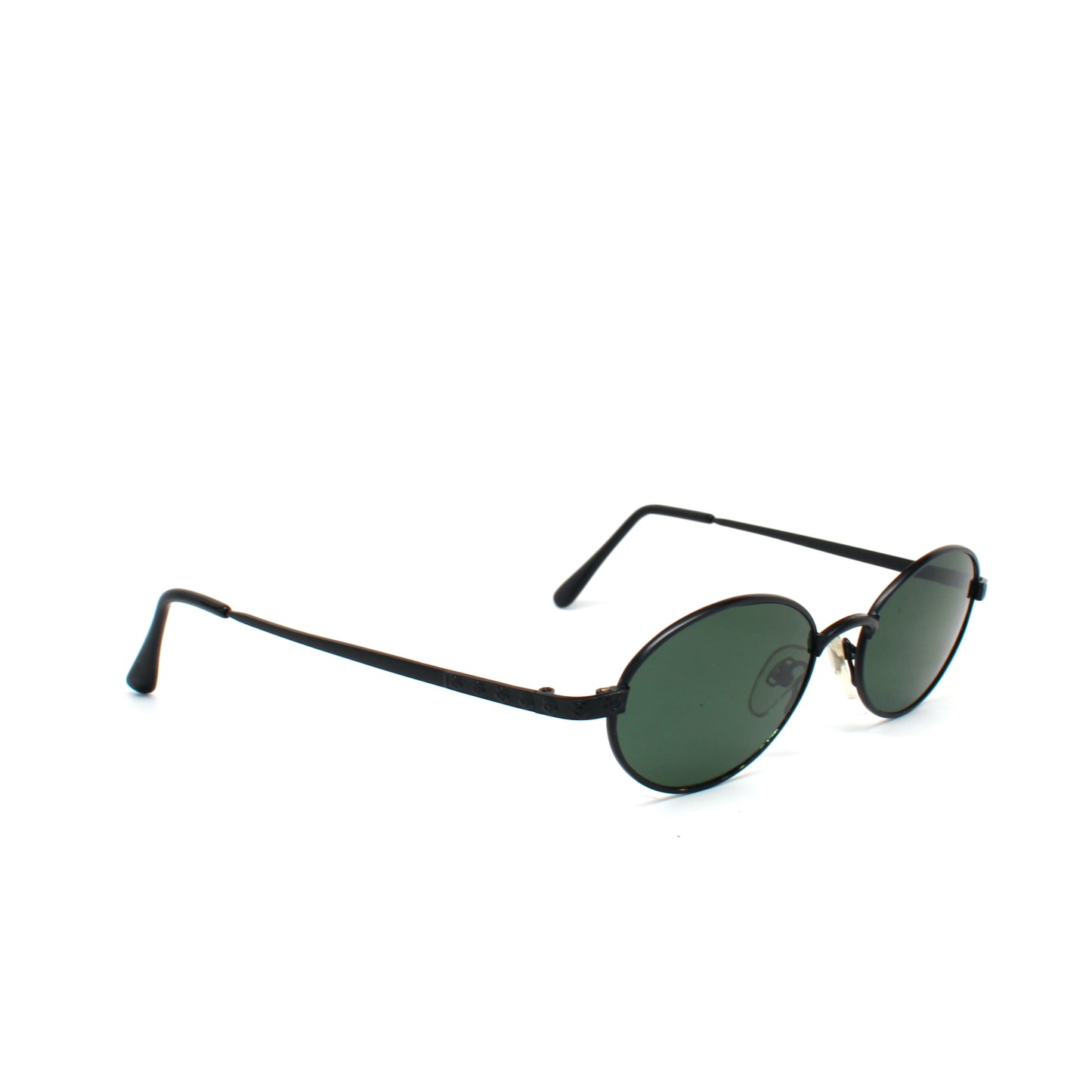 Vintage MINI Small Size 1996 Neo Standard Oval Frame Sunglasses - Black